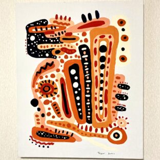 「じねん」　アクリル絵の具　F15canvas H652mm×W530mm