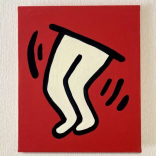 「People」」アクリル絵の具　F8号　縦455ｍｍ×横380ｍｍ