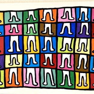 「People」　アクリル絵の具　M30canvas　H606mm×W910mm